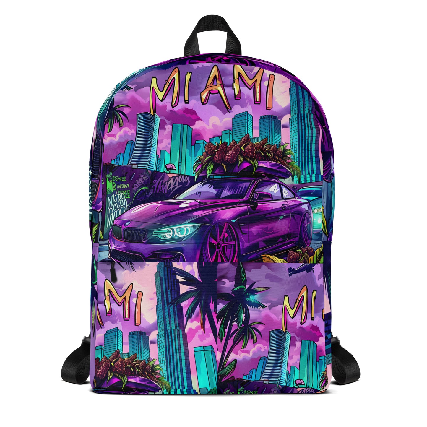 "Miami Florida" Weed Backpack