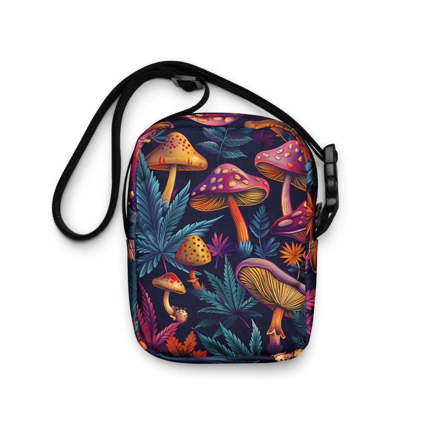 "Cannabis and Mushrooms" crossbody bag