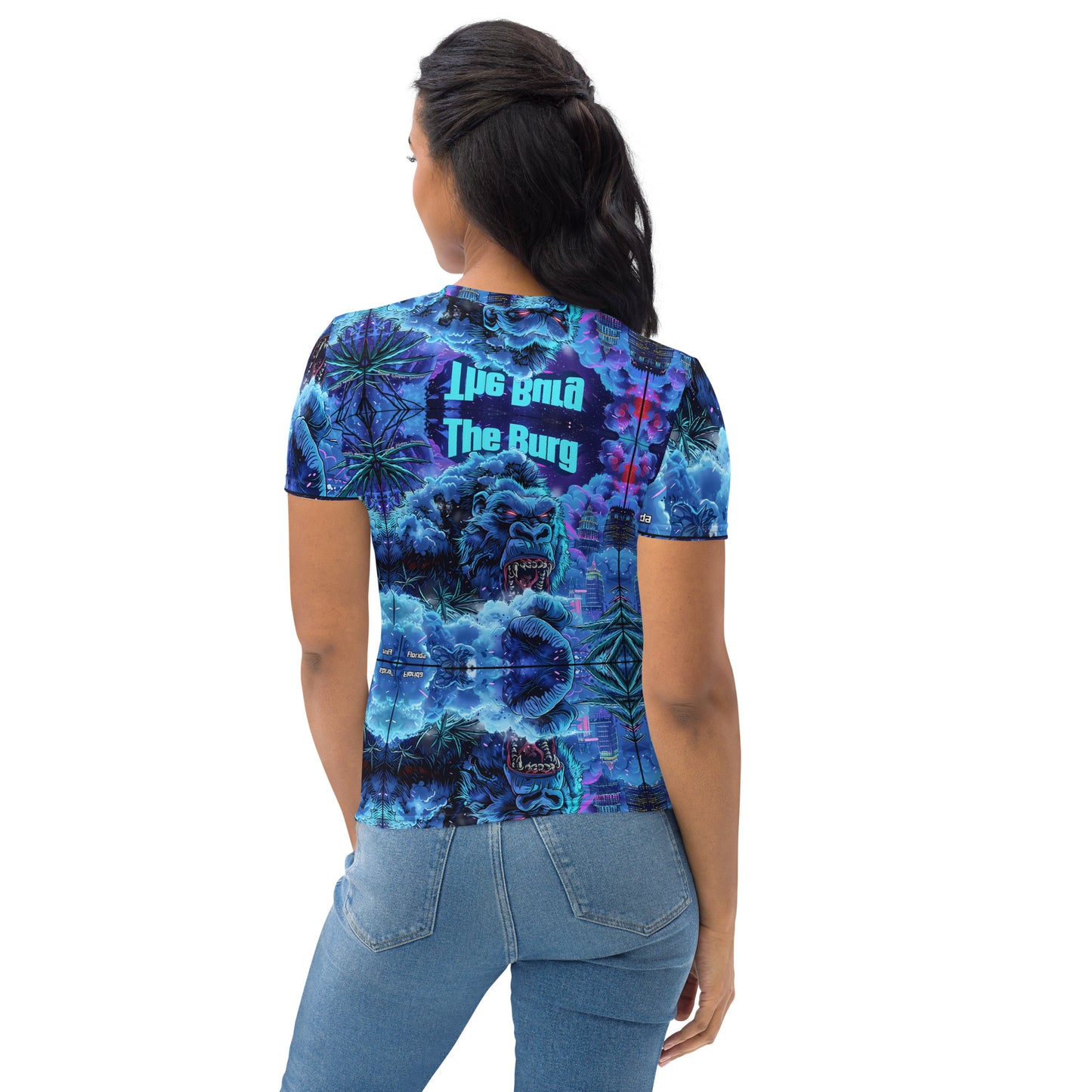 "The Burg FL Yeti Snow Ape" Weed T-shirt