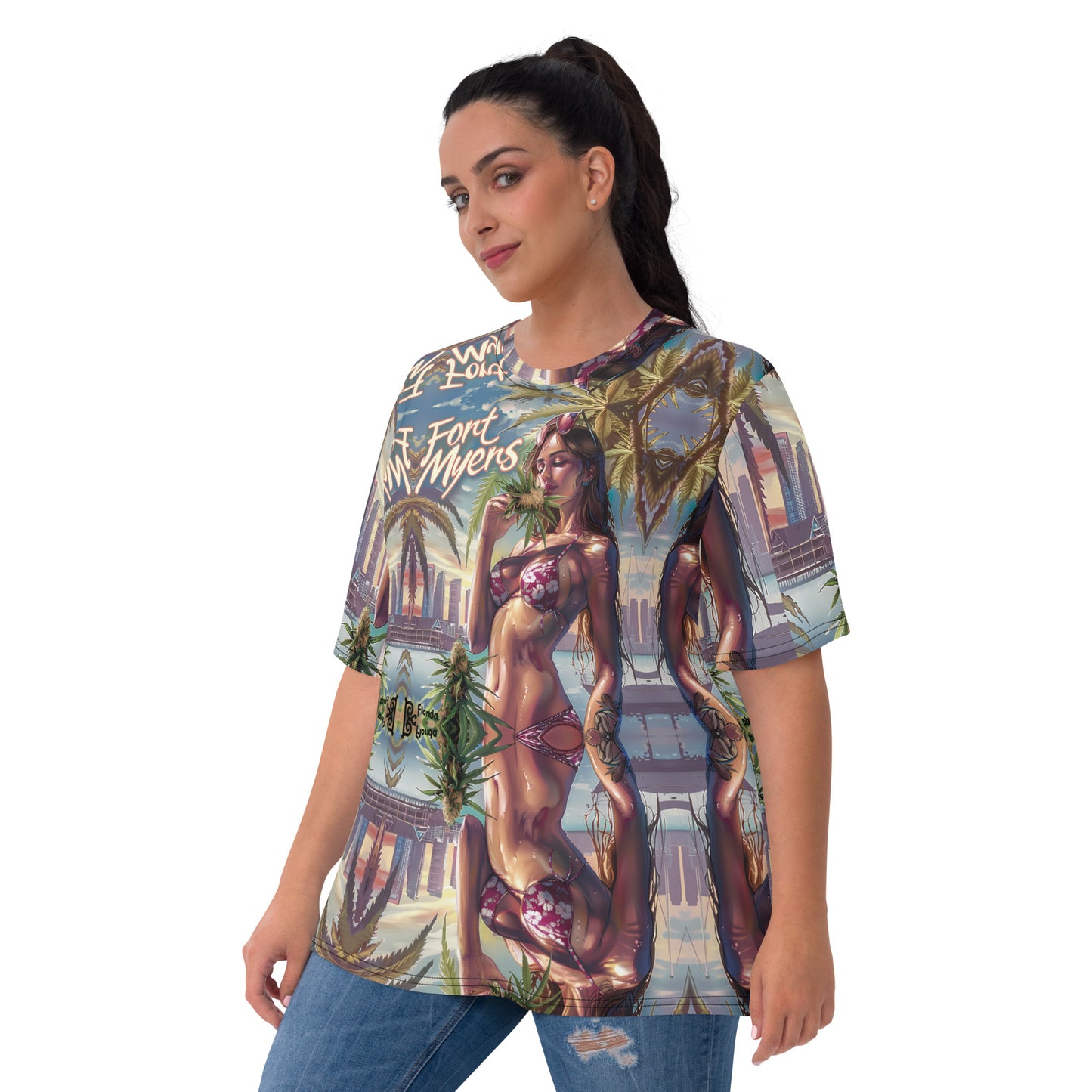 "Fort Myers Florida" Weed T-shirt