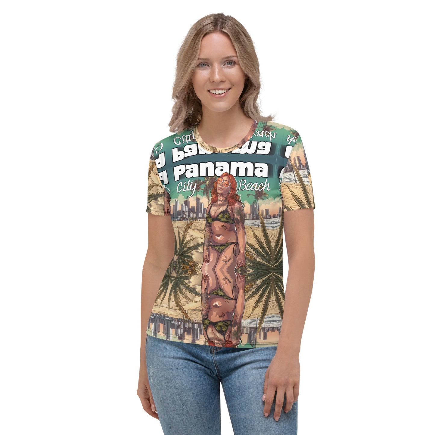 "Panama City Beach FL" Weed T-shirt