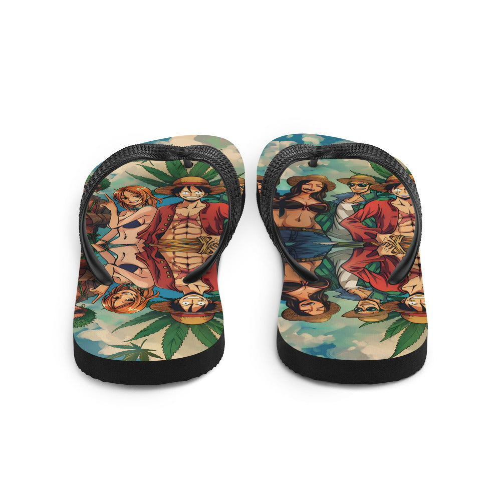 "One piece" Weed Flip-Flops