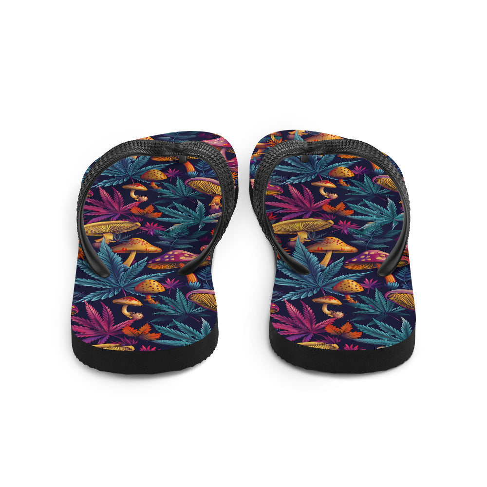 "Weed and Shrooms" Flip-Flops