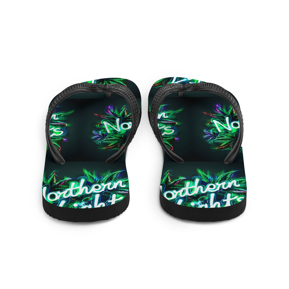 "Northern Lights" Weed Flip-Flops