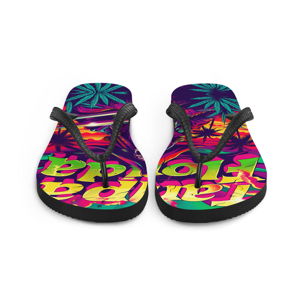"Tampa Florida" Weed Flip-Flops