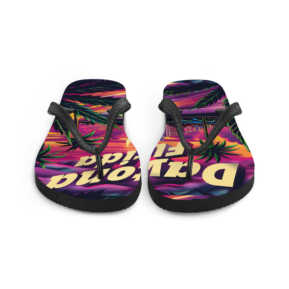 "Daytona Florida" Weed Flip-Flops