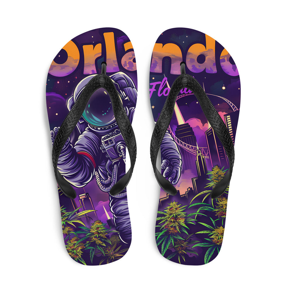 "Orlando Florida" Weed Flip-Flops