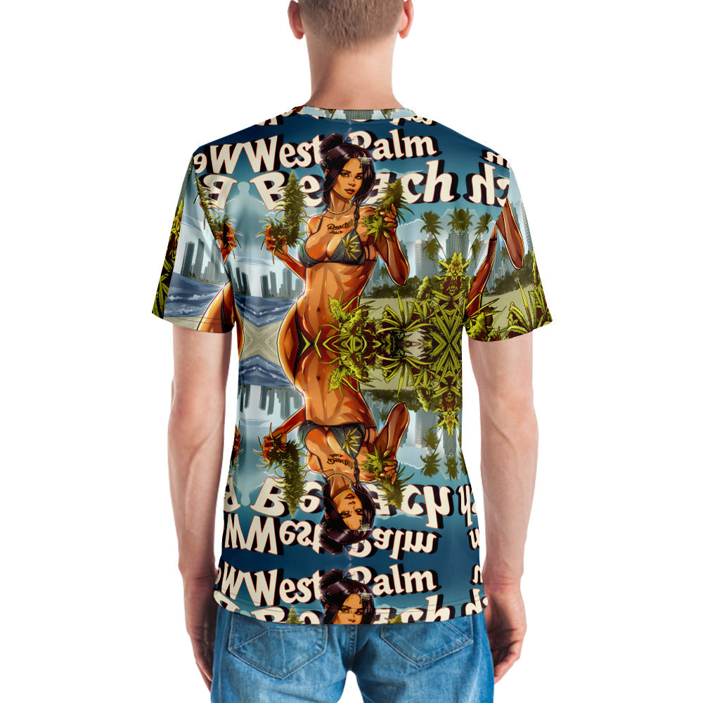 "West Palm Beach FL" Weed t-shirt